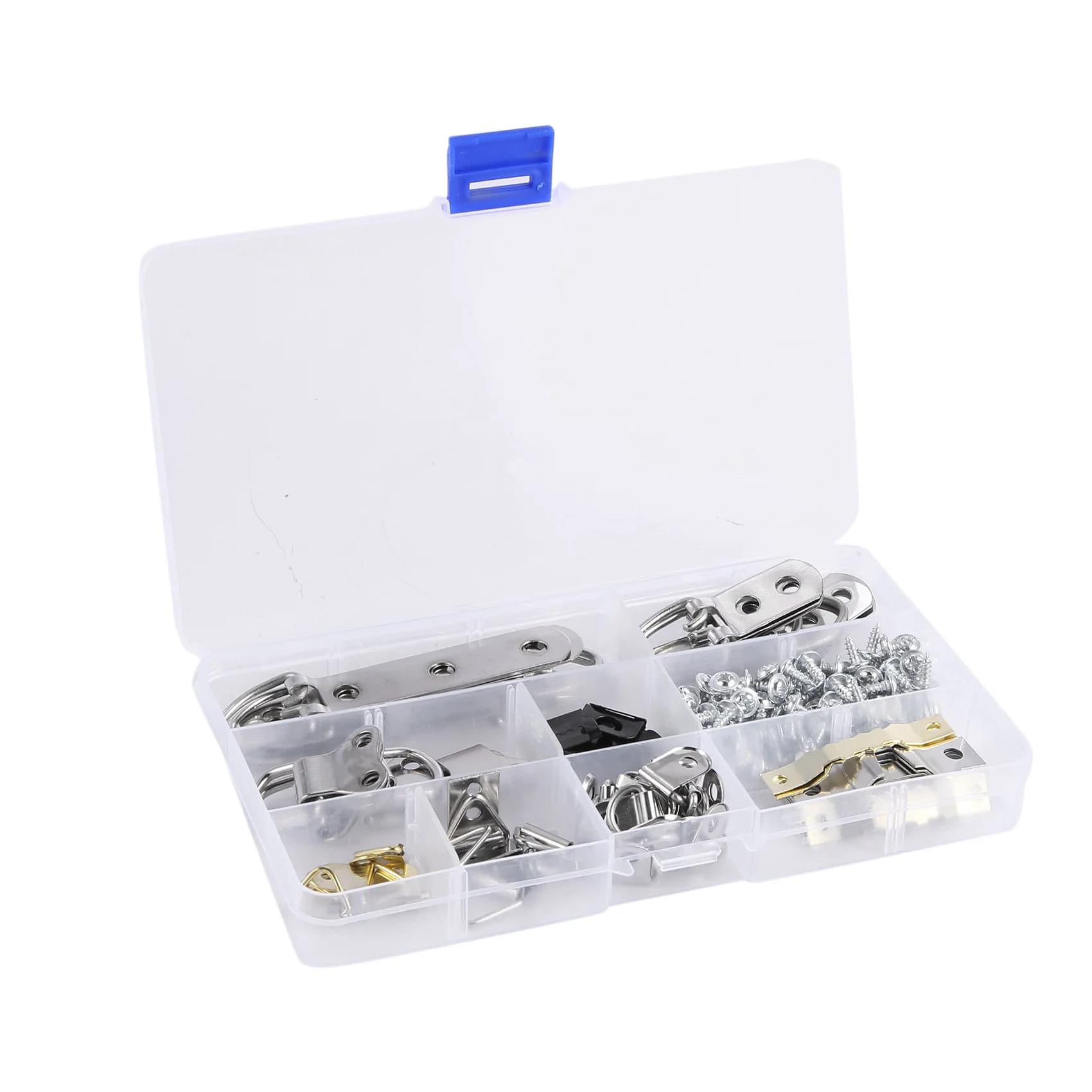 Kit di ganci per appendere cornici da 280 pezzi, 9 modelli di ganci per appendere quadri con viti per foto di famiglia e ufficio-B51B