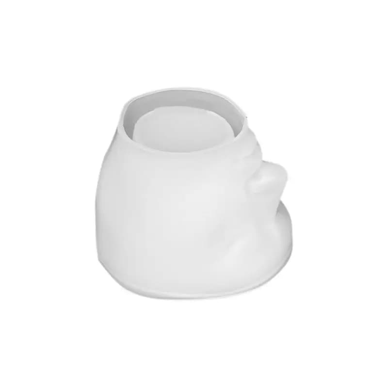 Stampo in silicone ABJN-3D per gesso artistico a forma di viso, decorazione per la casa, stampo per candele in resina e cemento A