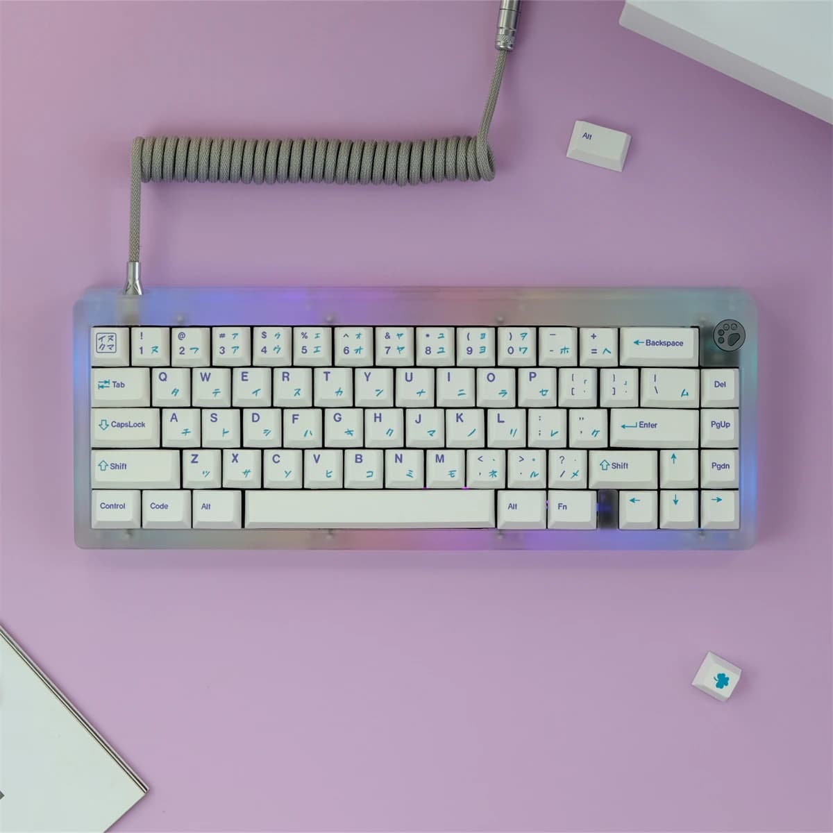 134 keys GMK Inukuma Copritasti Cherry Profile White Japanese Keycap PBT Sublimation of dye Keycap for MX Switch Mechanical Keyboard