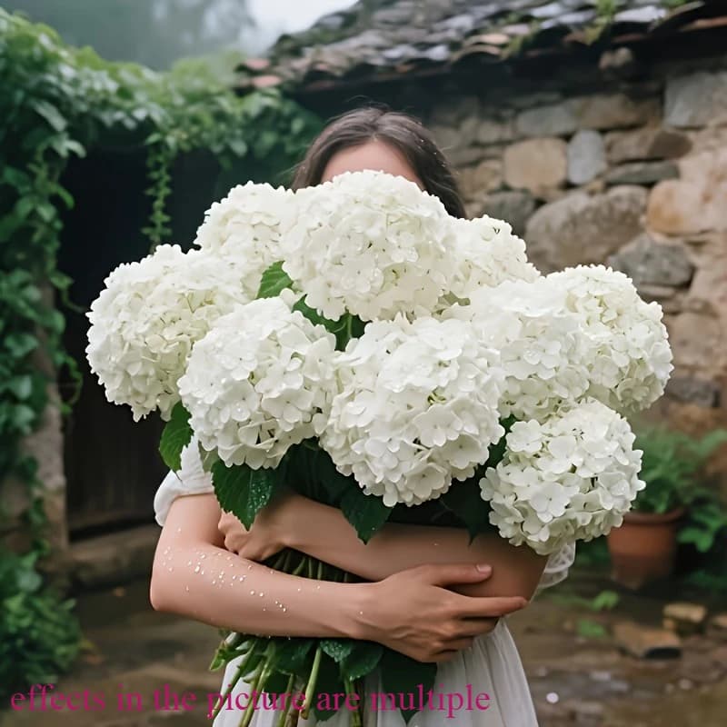 3pcs Flowers Artificial Chrysanthemum Ball Flower Large Mum Stem Faux Hydrangea Artificial Plant Bouquet Bridal Wedding