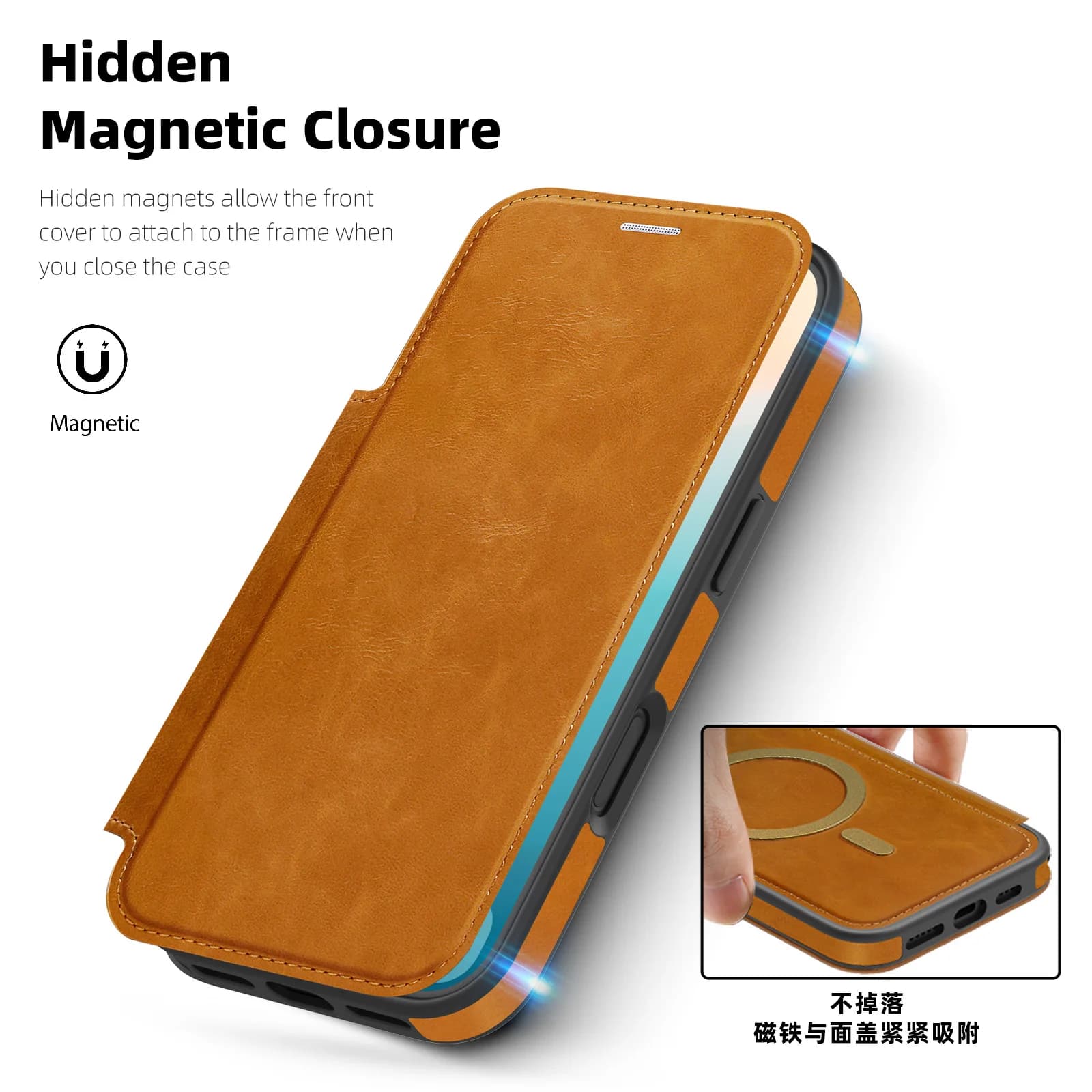 Luxury Magnetic Flip Leather Wallet Magnet Phone Case For iPhone 16E 15 16 17 18 Pro Max 14 13 12 11 Slot Card Bag Holder Cover