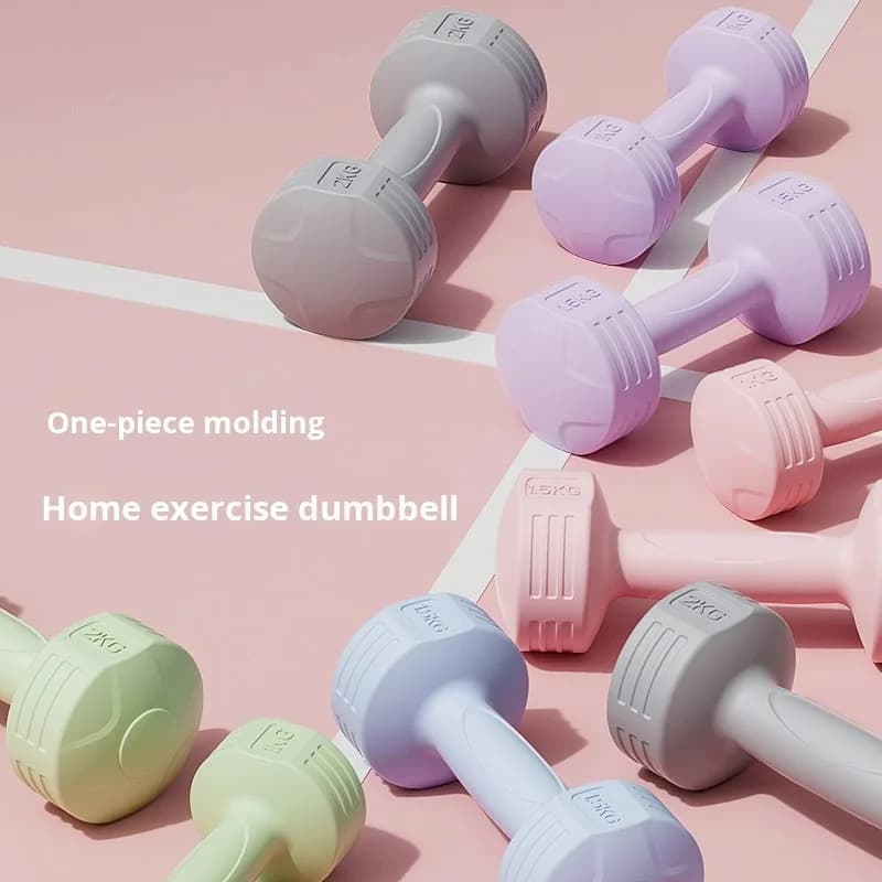 Women's Cast Iron Dumbbells Custom Home Fitness Training Body Building Small Arm Muscle Workout Yoga Exercise Durable