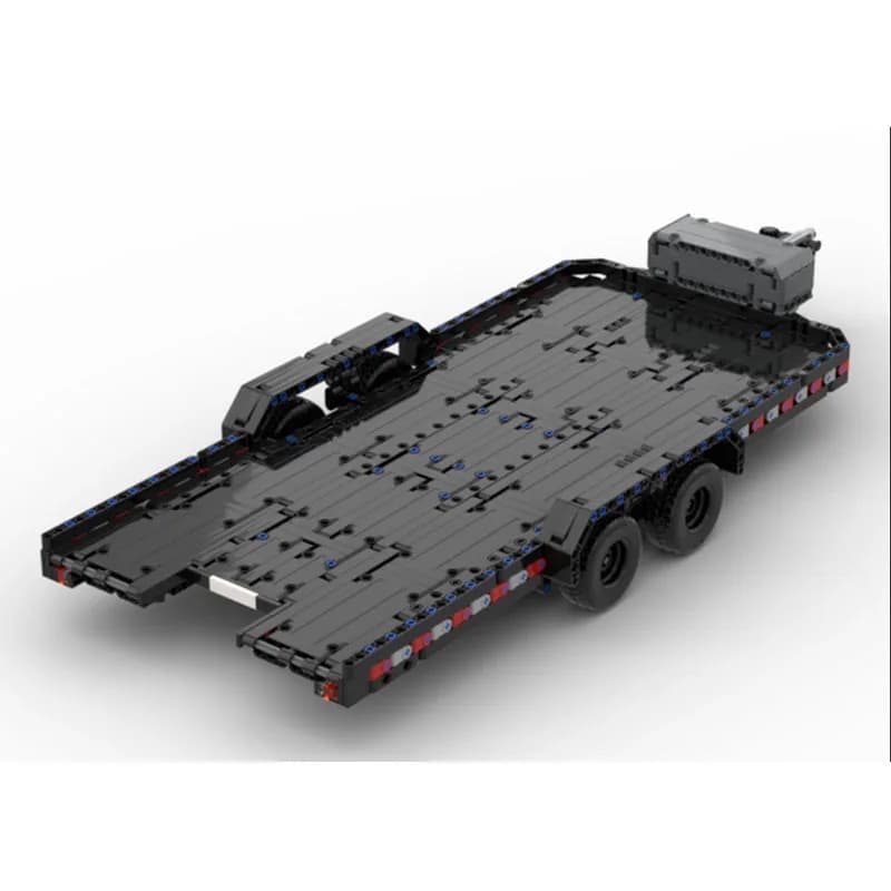 MOC-238729 Classic City Cargo Trailer Building Block Model, 1030 Parts, Boys' and Children's Birthday and Christmas Gift Toy