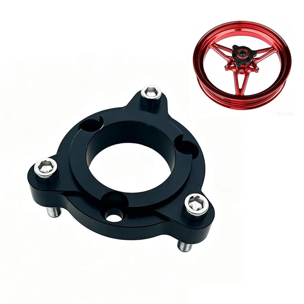 48mm To 70mm 3-Hole Thickened Wheel Flange Hub Spacer Front Wheel Adapter Universal For Electric Scooter Motorcycle Upgrade Part