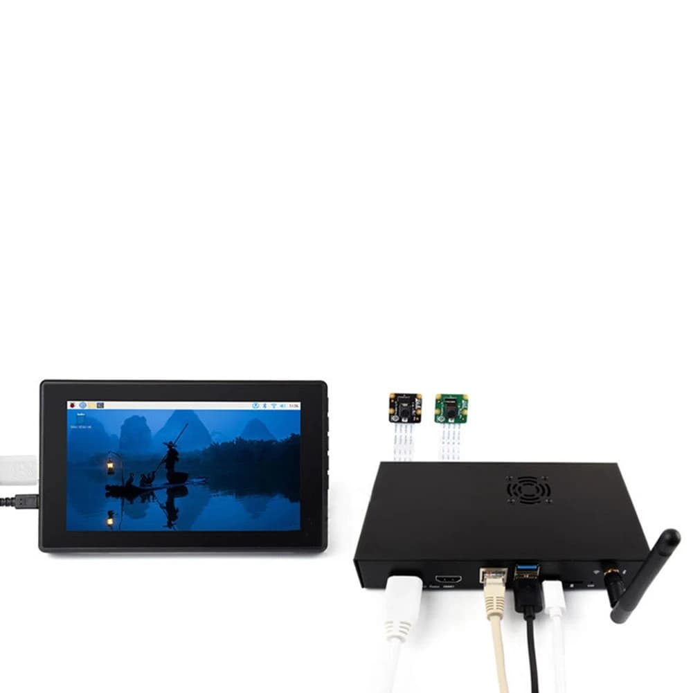 TYMQ Per custodia per modulo di elaborazione Raspberry Pi 5 - Custodia CM5 con ventola di raffreddamento, per scheda IO CM5