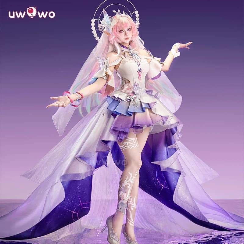 UWOWO Cyrene Cosplay Collab Serie: Gioco Honkai: Star Rail Aggiornamento Cyrene Costume Cosplay S-2XL Costume di Halloween