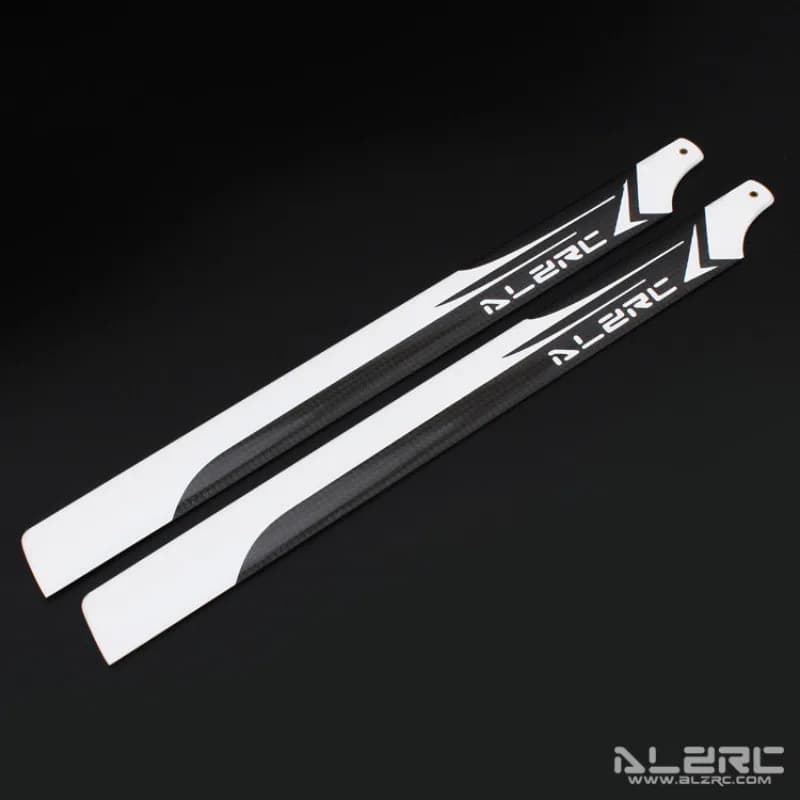 ALZRC RC Devil X360 Hellicoter Parte di ricambio Lama principale in fibra di carbonio da 370 mm