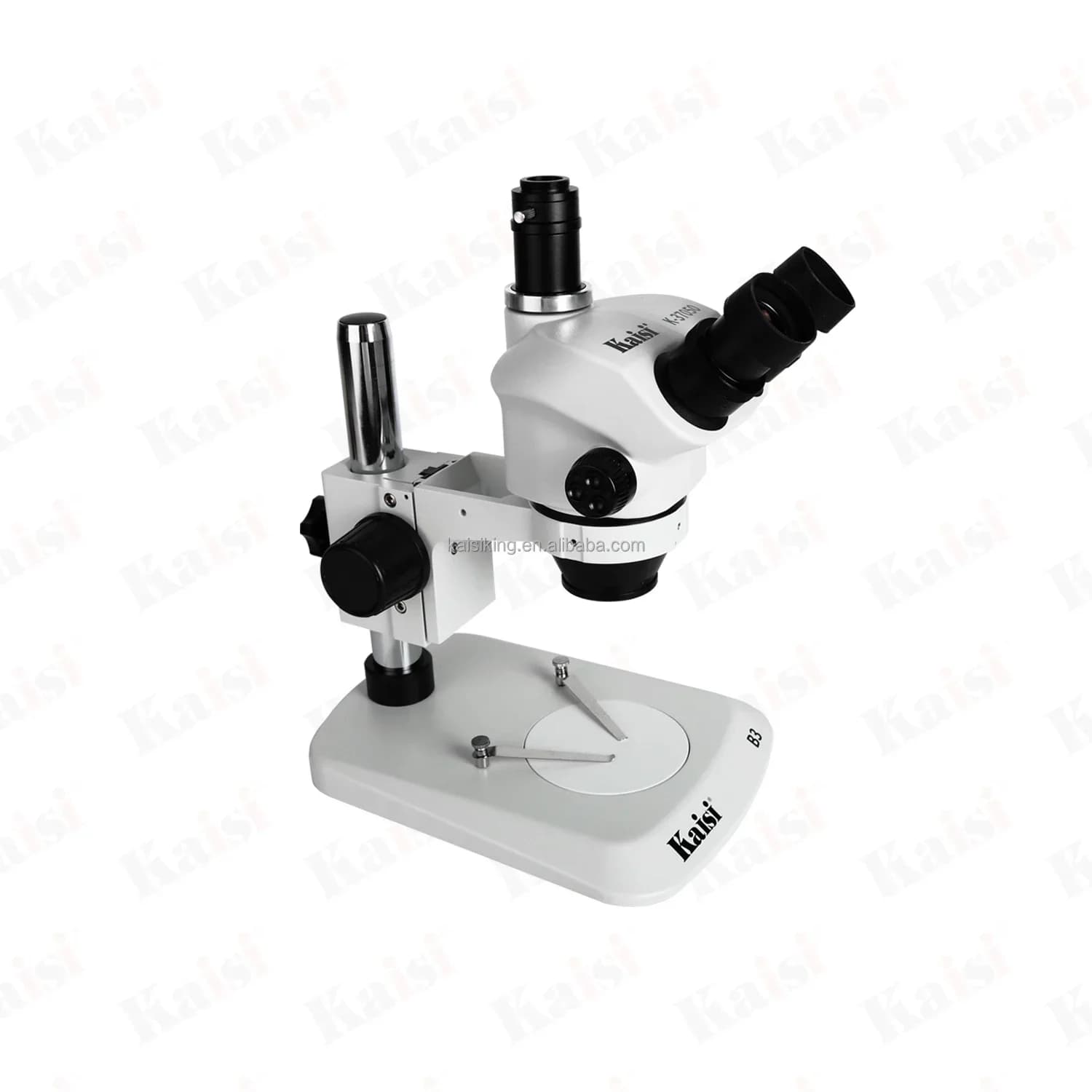 Microscopio trinoculare Kaisi K-37050 B3 con fotocamera per la riparazione di telefoni cellulari 37050 B3