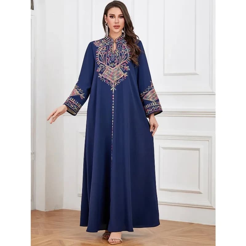 Luxury Abaya Diamonds Muslim Elegant Women Dresses Caftan Moroccan Dubai Kaftan Gown Evening Party Eid Long Maxi Dresses