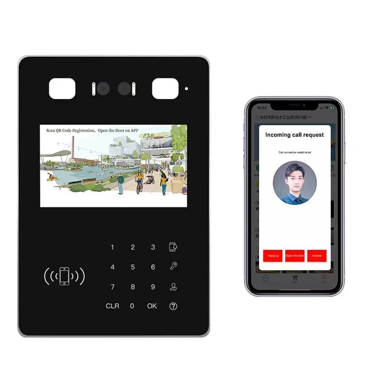 Thinmoo 7 pollici riconoscimento facciale controllo accessi intelligente Cloud videocitofono controllo accessi controller serratura VF710