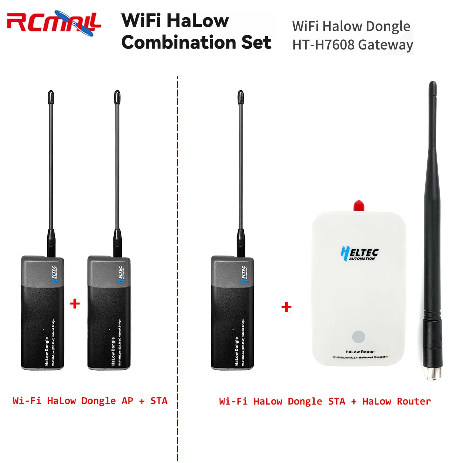 Heltec Wi-Fi HaLow Dongle Wireless Bridge 802.11ah Ripetitore di rete Router di accesso wireless a lungo raggio Ripetitore ponte Ethernet