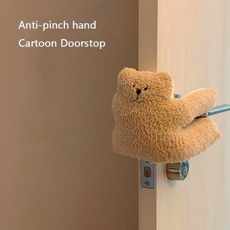Simpatico Orsetto Antipizzicamento per Porte - Protezione Anti-Collisione, Regalo per Natale/Halloween
