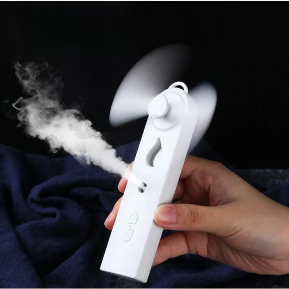 Portatile 2in1 Mini Ventilatore Umidificatore USB Ricaricabile Ventilatore Palmare Acqua Spray Nebbia Viso Vapore Purificatore D'aria Casa Essenziale