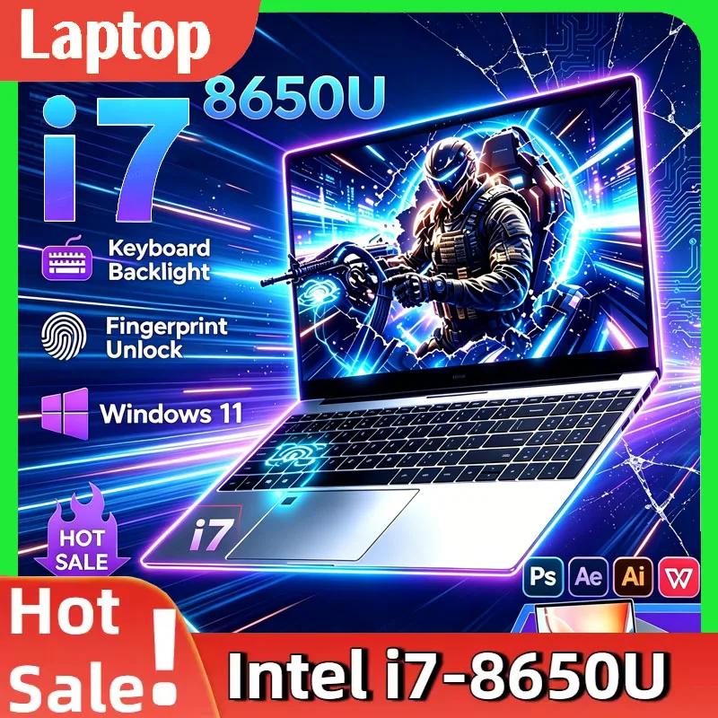 Nuovo Laptop Sottile 14.1" 2026 con Intel i7-8650U, Win11 Pro, 32GB RAM, 2TB SSD M.2 per Ufficio e Studio