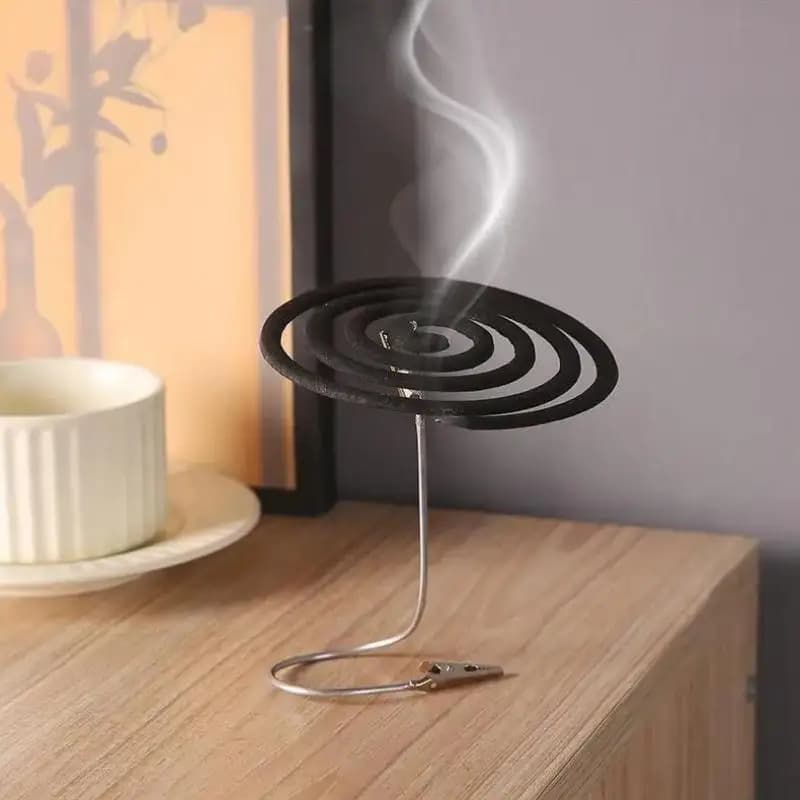 Durable Mosquito Coil Rack Clip Stand Photo Folder Card Label Holder for Dormitory Bedroom Office Practical Desk Organizer