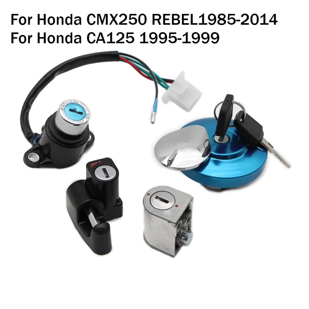 Per Honda CMX250 REBEL 1985-2014 CA125 1995 1996 1997 1998 1999 Tappo Serbatoio Carburante Moto, Interruttore Accensione, Blocco Sterzo e Blocco Casco