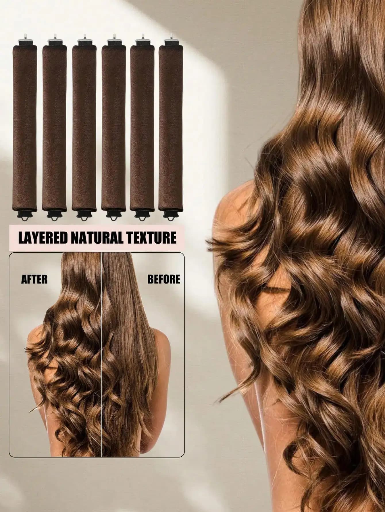 Set di strumenti per lo styling dei capelli da 6/4/3 pezzi, strumenti per arricciare i capelli senza calore, ferro arricciacapelli, progettato per acconciature da donna, ferro arricciacapelli pratico e flessibile, prodotti e accessori essenziali per parrucchieri, arricciacapelli con elastici, strumenti per lo styling dei capelli durante il sonno, per donne.