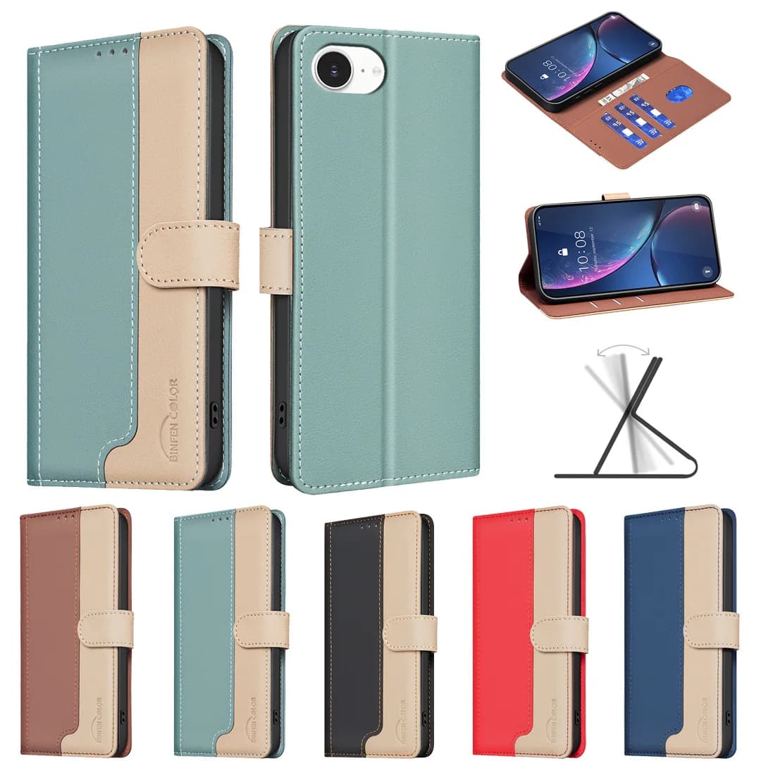 Custodia a libro di lusso in pelle con blocco RFID per Honor X7A, X6A, X9B, X8B, X7B - Cover a portafoglio per Honor X9B, X8B, X7B