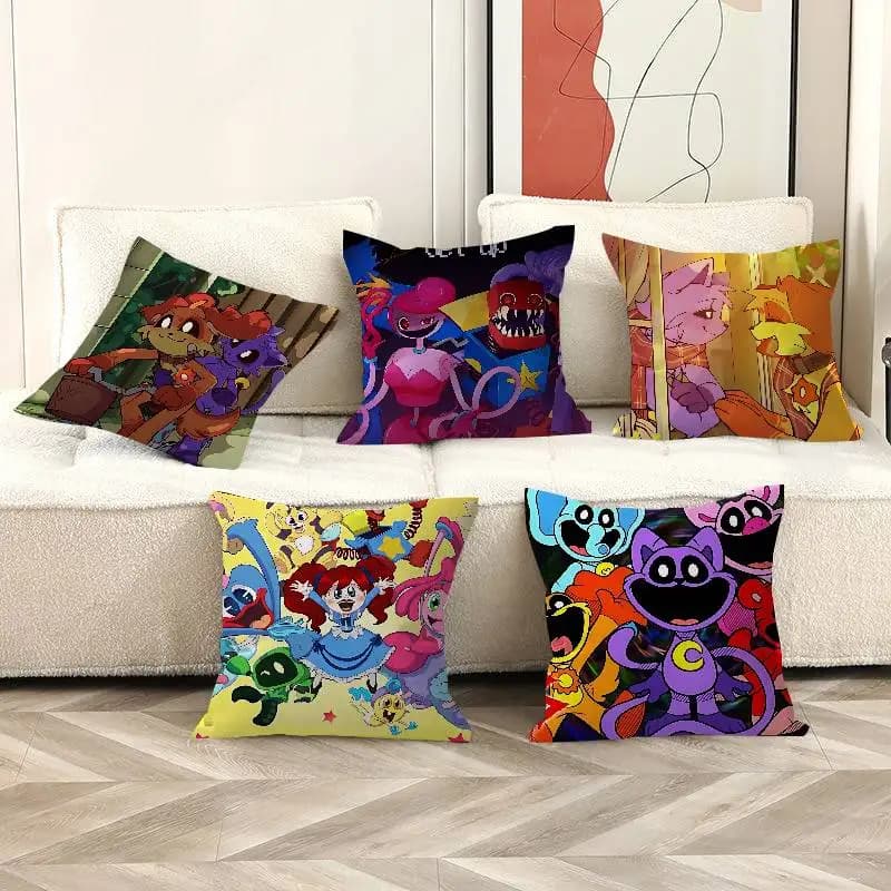 Game Poppy-p-playtimes Cushion Cover Polyester Sofa Cushions Decorative Throw Pillows Home Decoration Pillowcover