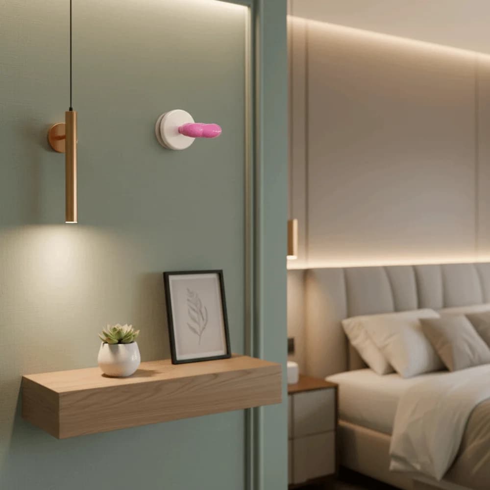 Gancio a ventosa rotante staccabile da 2 pezzi Gancio per bagno in plastica color crema Gancio per porta portatile senza adesivo per ufficio