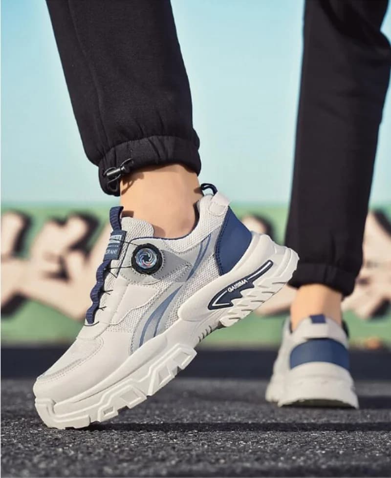 Spring New Sports Shoes for Men, Thick-Soled Sports Shoes, Korean Style Casual Dad Shoes, Breathable Low-Top Running Shoes, Vers