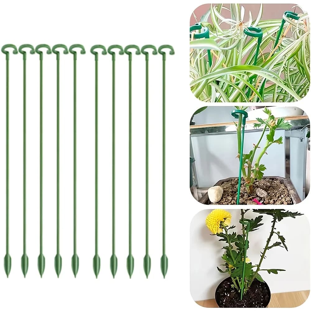 5/10PCS Plant Supports Stand Butterfly Orchid Flower In Vase Fixing Rods Reusable Protection Verdura Fixing Tool Gardening On
