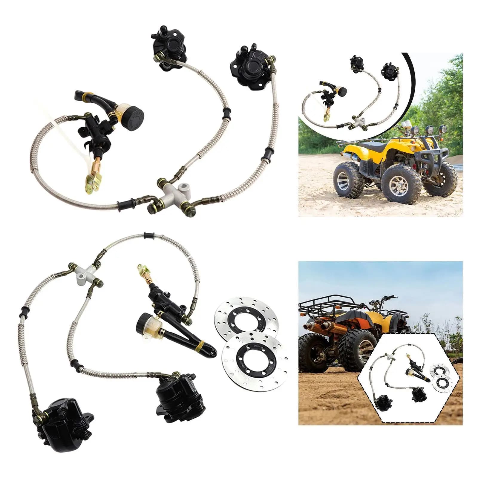 Kit freno idraulico Go Kart Pompa idraulica Cilindro principale freno posteriore di ricambio professionale per bici da cross 150cc 200cc, UTV