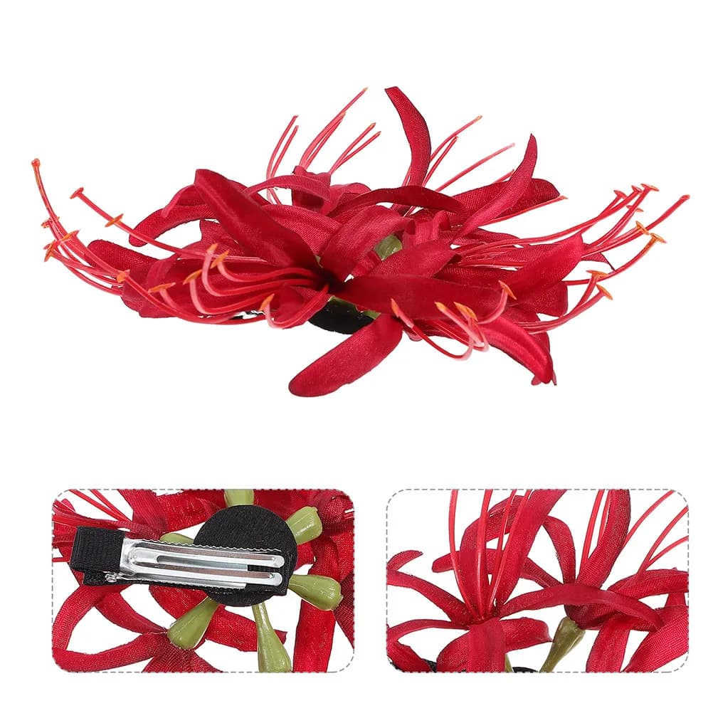2 flower-shaped hair clips, decorative clasps, fashionable floral clasps, hair accessories for women and girls, floral clasp