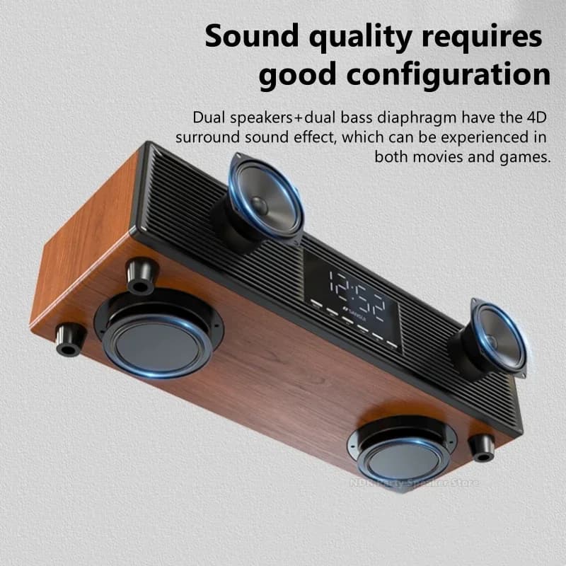 Sansui P300 Bluetooth Stereo Speakers 2.1 Home Theater Desktop Computer Audio HIFI Subwoofer Support Coaxial/HDMI/USB/AUX Inputs