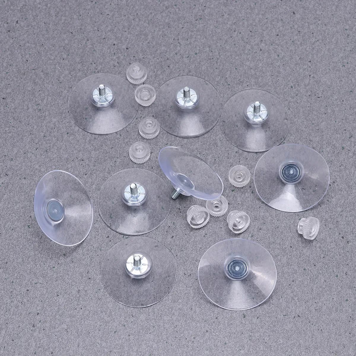 10 Pezzi Ganci a Ventosa Trasparenti, Appendiabiti da Parete Senza Foratura, Mini Ganci per Cucina, Bagno, Chiavi, Asciugamani, Senza Tracce