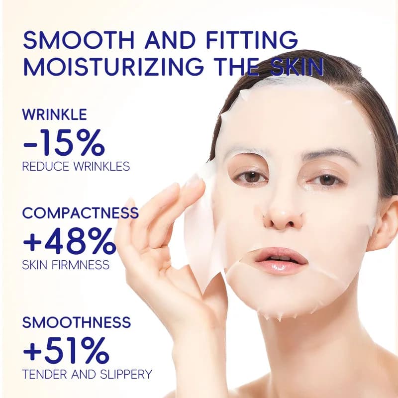 5/10pcs Collagene Maschera per il viso Rassodante Idratante Riparazione Schiarente per la cura della pelle Maschera per il viso Maschere per il viso di bellezza Cura della pelle