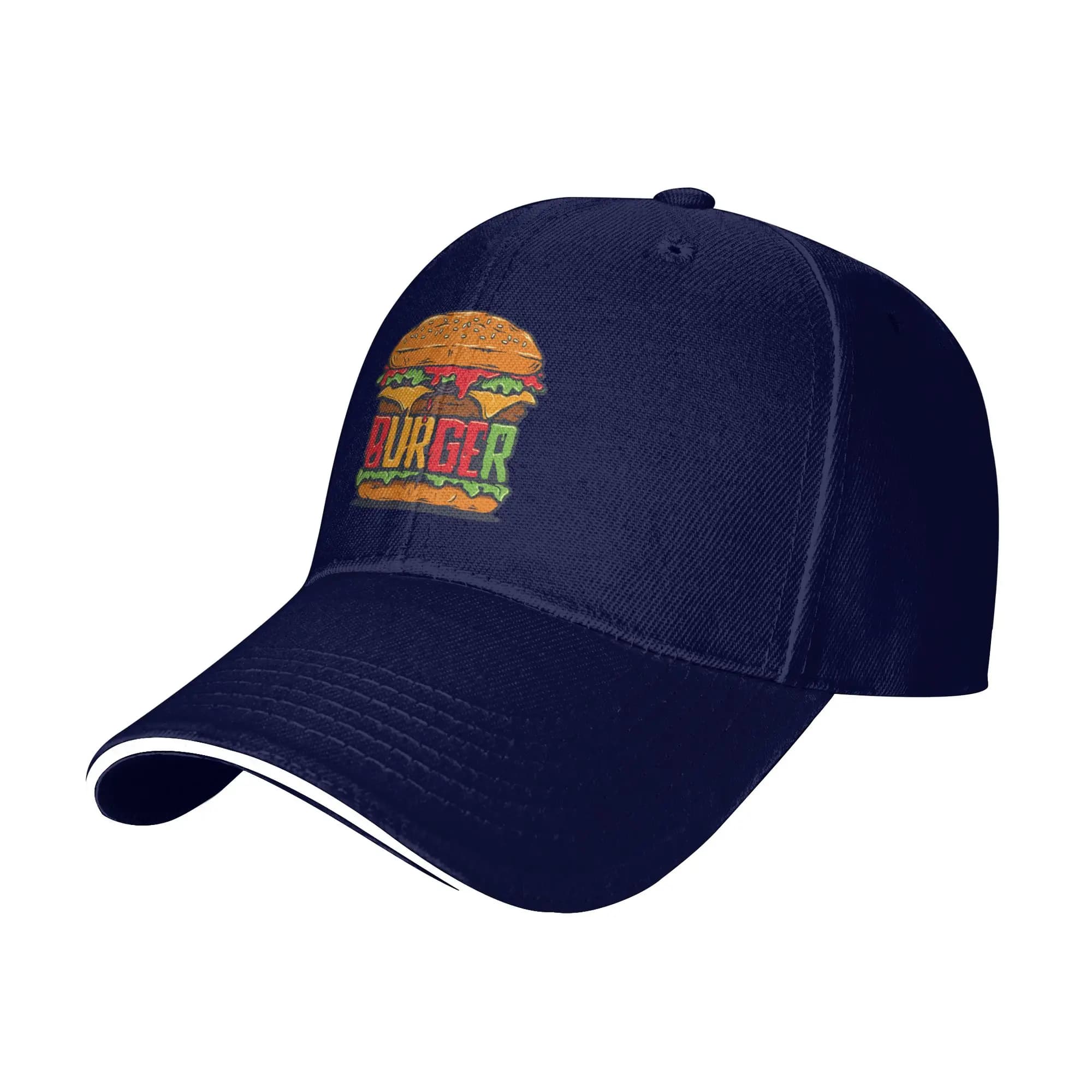 Hot Sale Burger Barbecue Grill Chef Bun Hamburger Baseball Cap Summer Golf Hat Man Ball Sports Golf Hat Man