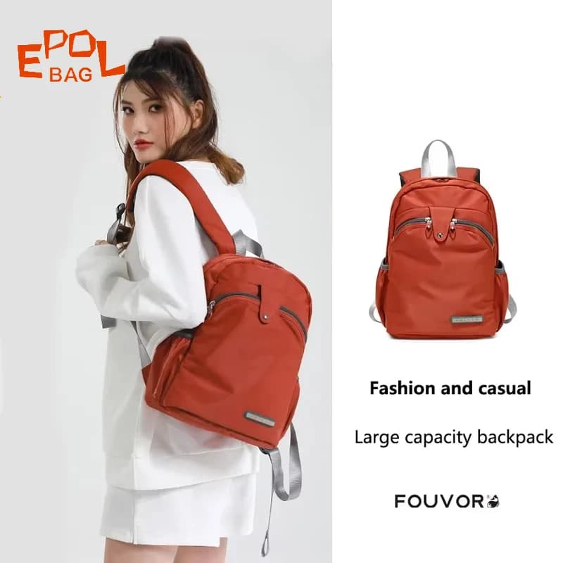 Zaini impermeabili leggeri EPOL Zaini giornalieri per pendolari per giovani adolescenti resistenti all'usura in nylon di grandi dimensioni 2587-11