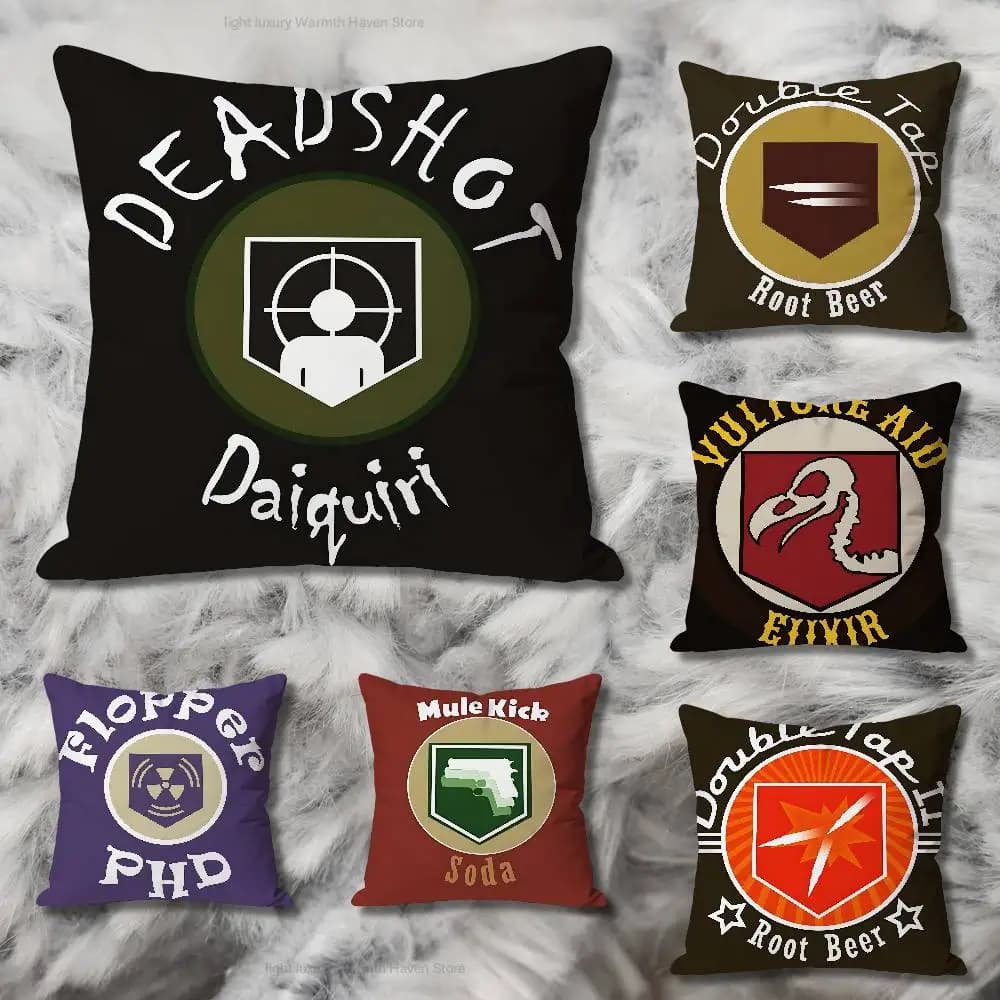 J-Juggernog Revive Speed Soda Logo Celebrity Merchandise Federa stampata per cuscino, adatta a tutti gli usi, per divano, auto, ufficio, decorazione per la stanza, protezione