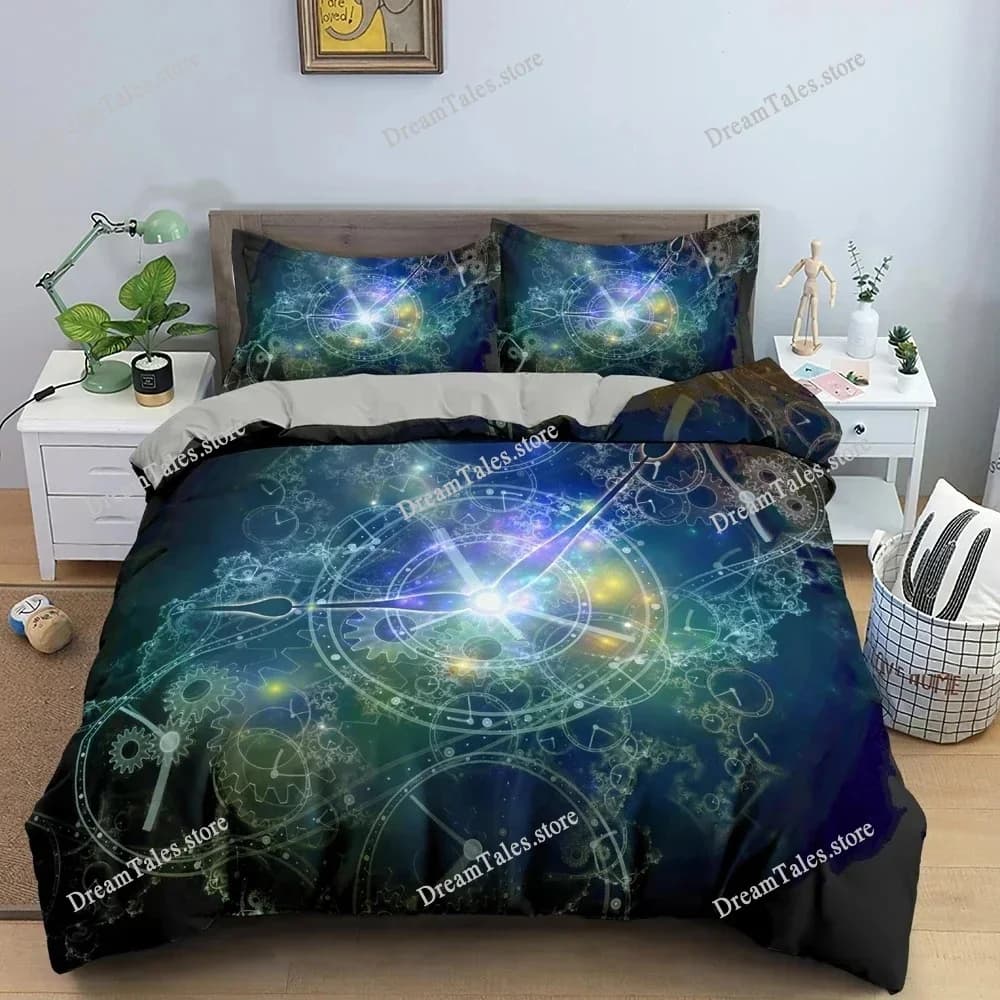 GalaxyScience Fiction Pattern Bedding Set Duvet Cover 3d Bedding Fashion Design Decoration King Duvet Cover Set Double Bed Set