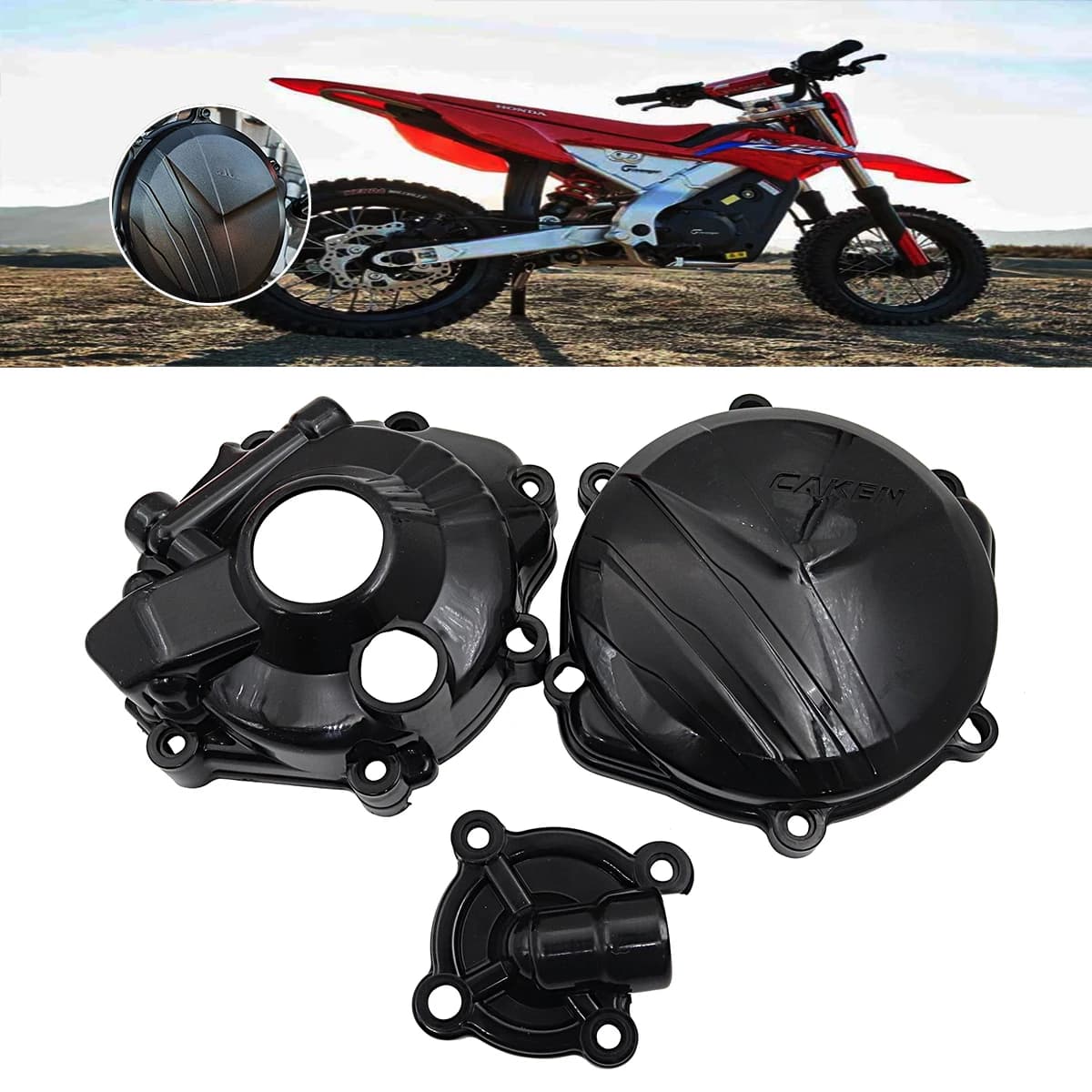 Protezione per Accensione, Pompa dell'Acqua e Frizione per Moto Honda CRF 250R 250RX CRF250R CRF250RX 2018 2019 2020 2021