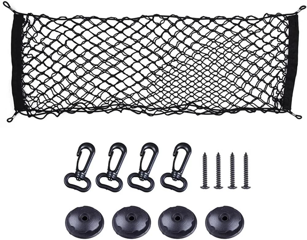 Universal Car Trunk Net Elastic Luggage Net Cargo Organizer Storage Nylon Mesh Nets Stretchable Car Interior Mesh Network Pocket