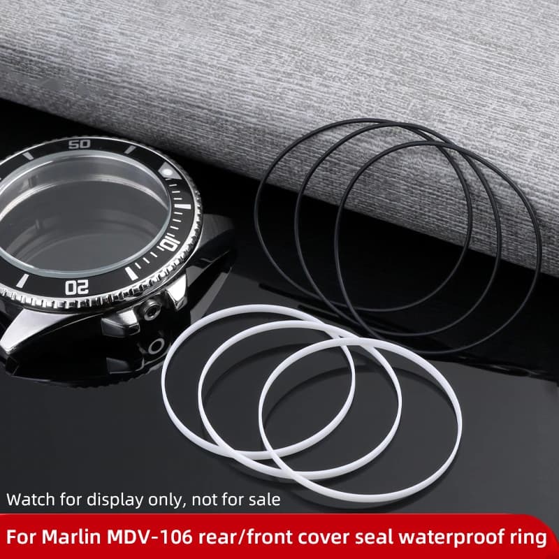 MDV-106 anello di tenuta anello impermeabile per Casio Marlin mdv-106 copertura anteriore copertura posteriore in vetro anello antipolvere guarnizione Duro mdv106 I O ring
