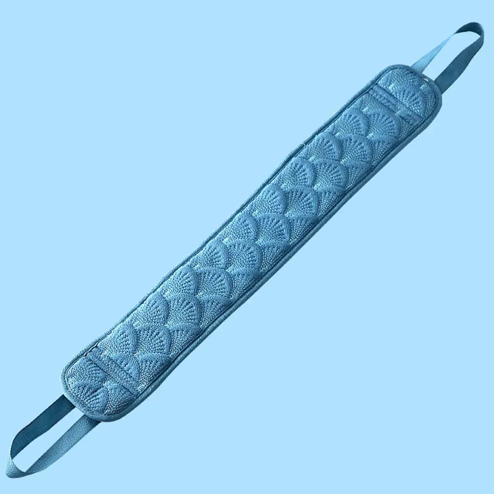 1Pcs Long Back Rub Towel Premium Exfoliating Bath Strip for Deep Cleaning Body Pores Back Neck Shoulders Easy Grip Pull Strings