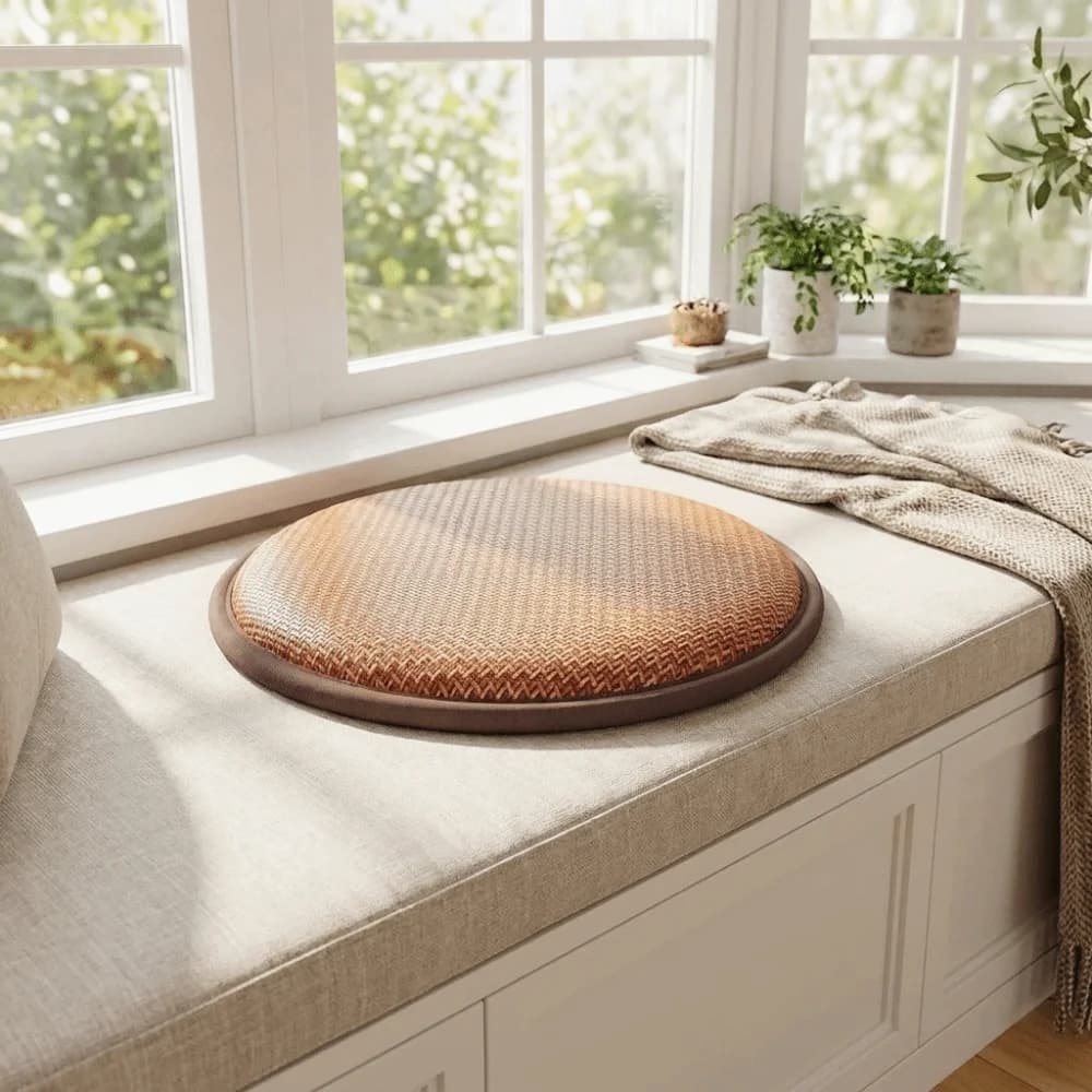 Zafu Cushion Round Cooling Seat Cushion Thick Non-Slip Kneeling Cushion Breathable Pet Mat Meditation Cushion Floor Seating