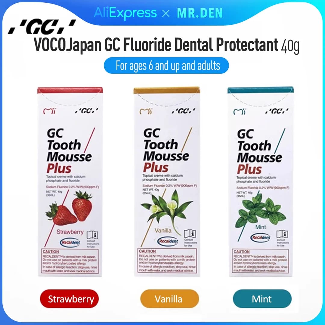 MR DEN GC dental protection 40g fluoride Anti-cavity children solid teeth to prevent caries to the taste of strawberry