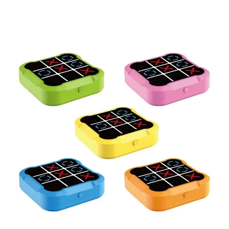 1PCS Tic-tac-toe Macchina da gioco Allenamento mentale Per il tempo libero Puzzle Giocattolo Set di scacchi portatile Gioco da tavolo Coltiva la capacità di pensiero