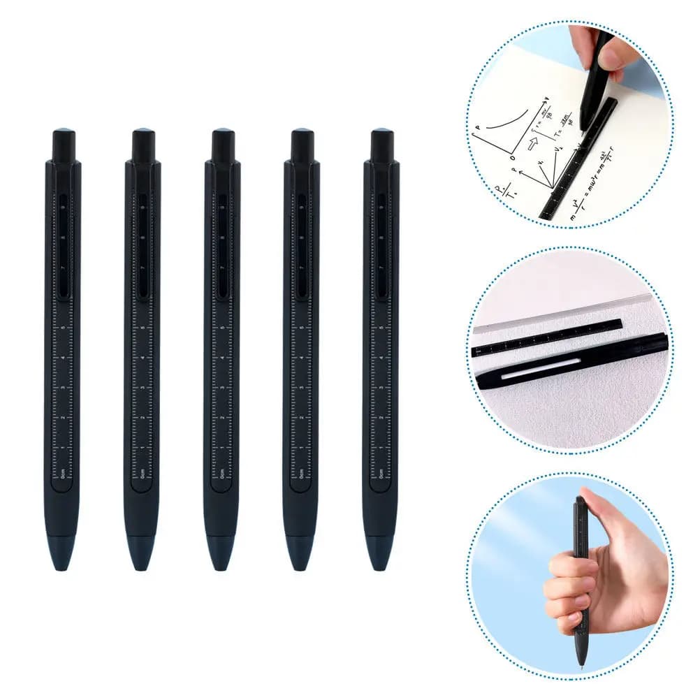 5 penne gel portatili, compatte e leggere, per scrittura fluida, per studenti, ufficio, esami, firme, biglietti di auguri, scrapbooking