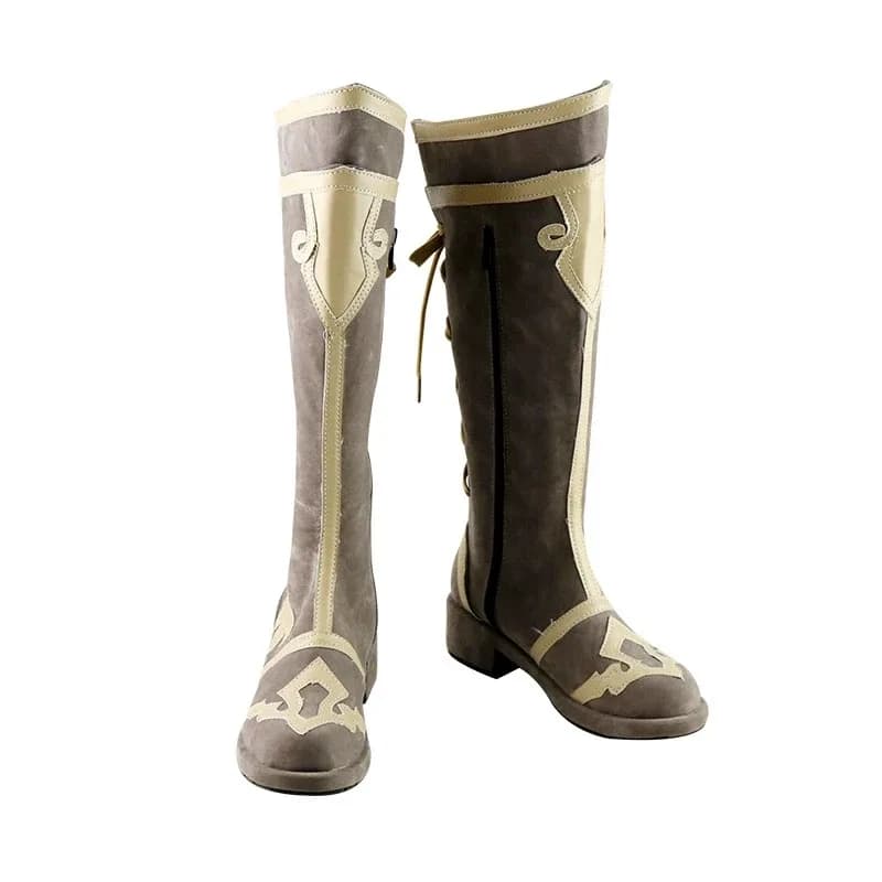 FF14 Uniforme scolastica magica bianca Festa di carnevale di Halloween Scarpe cosplay Stivali Costume
