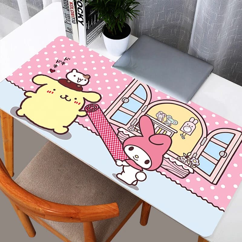Tappetino per mouse Pompompurin Anime, resistente, con stampa HD, per computer, gamer, con bordi rialzati, XXL, per tastiera, PC, mouse, tappetino per CSGO