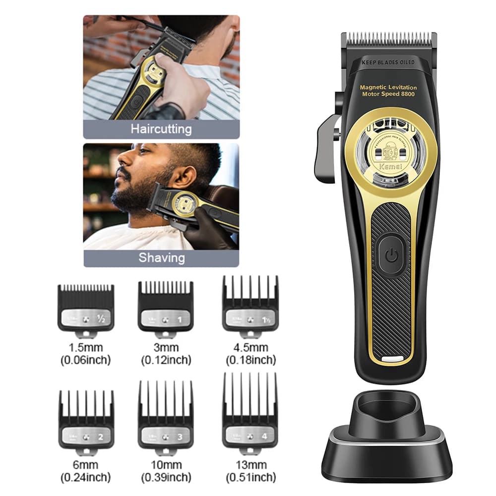 Professional Haircut KEMEI for Men Haircut Haircuts Barber Haircut Rechargeable Haircut