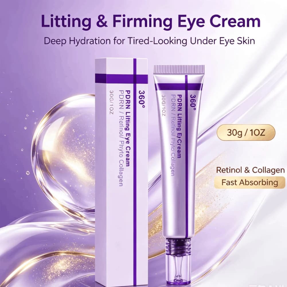 PDRN Retinol Plant Collagen Lifting Eye Cream Anti Dark Circles Tighten Eye Area Deep Hydrate Fast Absorb Anti-Aging Eye Cream