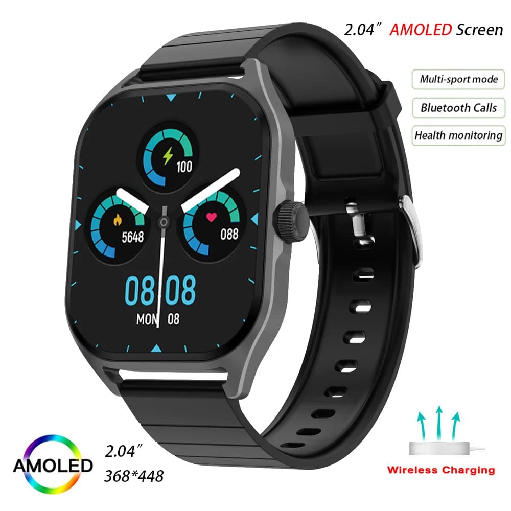 Schermo AMOLED Smartwatch DT99 Smart Watch Uomo Donna Bluetooth Chiamata Voce Orologi da polso impermeabili Bussola Orologio da polso Smartband