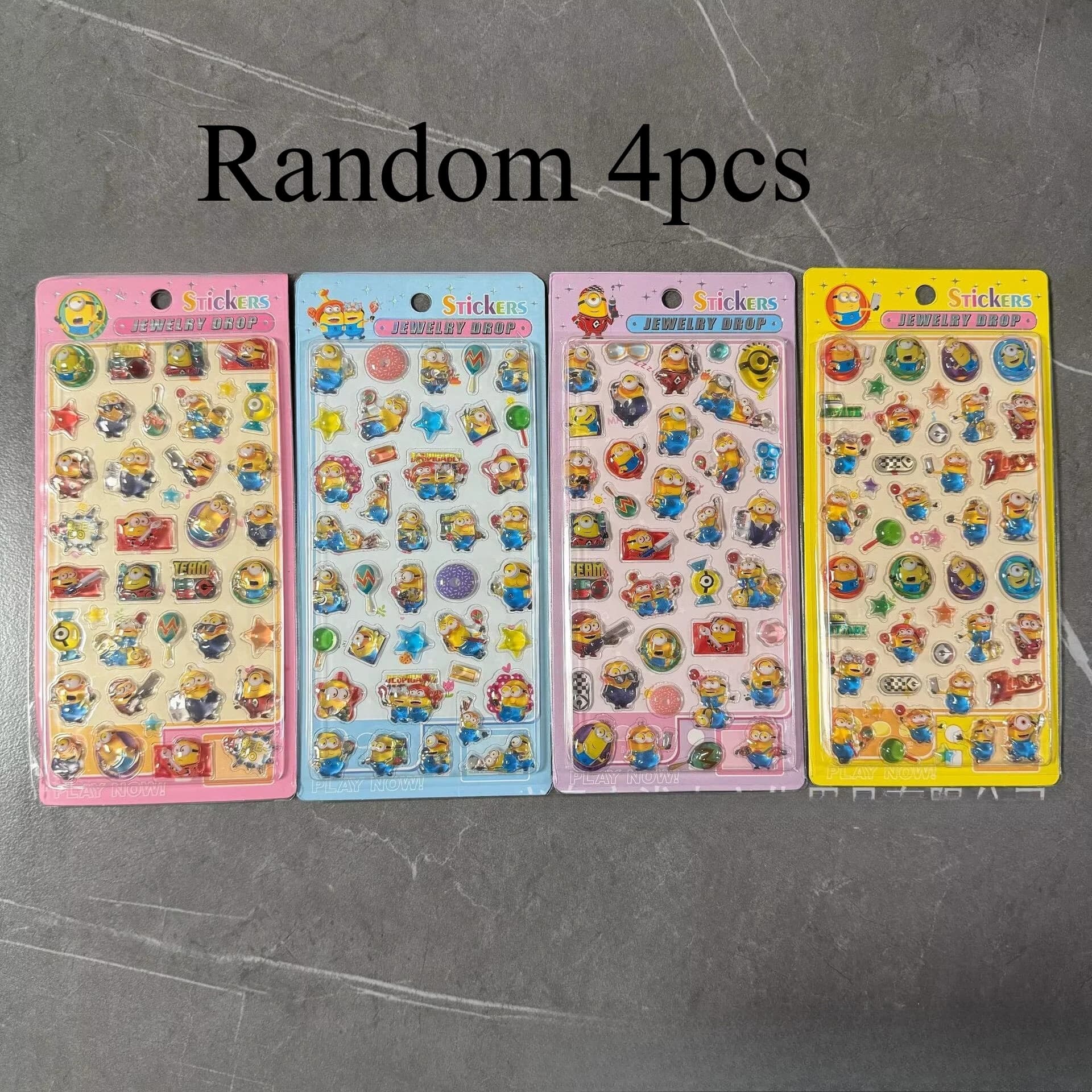 New Minions 3D Crystal Stickers DIY Decals for Phone Case Laptop Notebook Scrapbook Decorative Stickers Gift SSSSSS