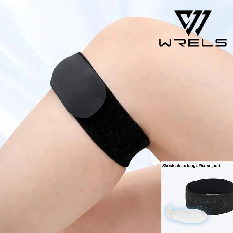 Fascia Patellare Sportiva Ultraleggera con Assorbimento degli Urti, Protezione Articolare, Supporto per Ginocchio da Corsa, Fascia Compressiva per Ciclismo